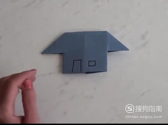 儿童简易折纸--小房子!