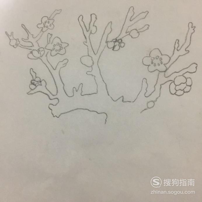 桃花树怎么画?