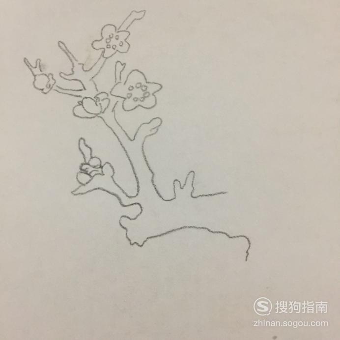 桃花树怎么画?